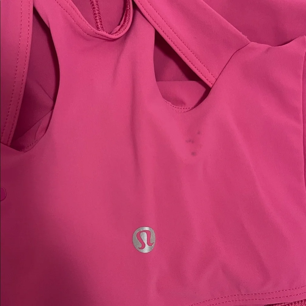 lululemon athletica Pink Racerback High-Support Sports Bra - Picture 4 of 8